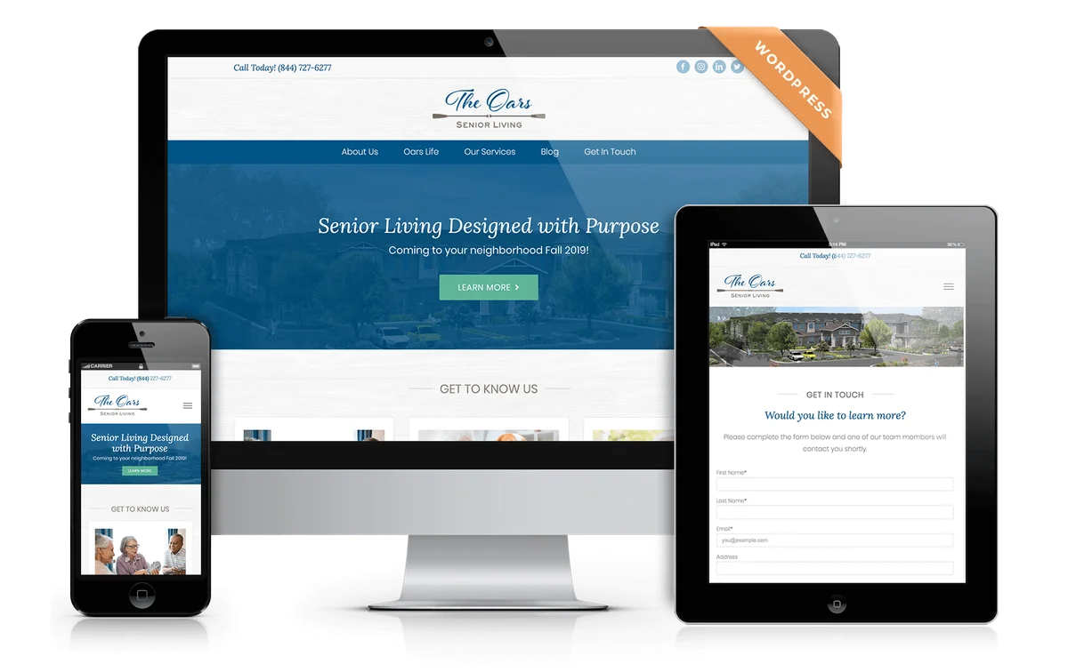 Quantum Care Place responsive website on desktop, tablet, and mobile
