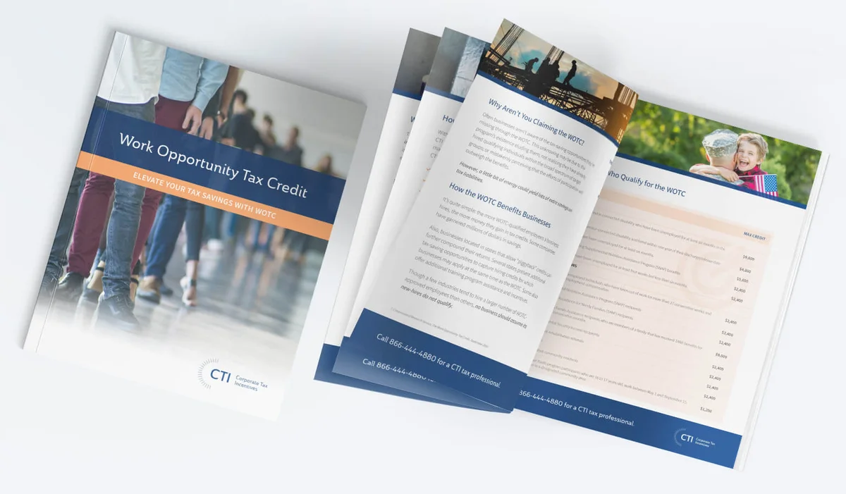 Corporate Tax Incentives Work Opportunity Tax Credit white paper design
