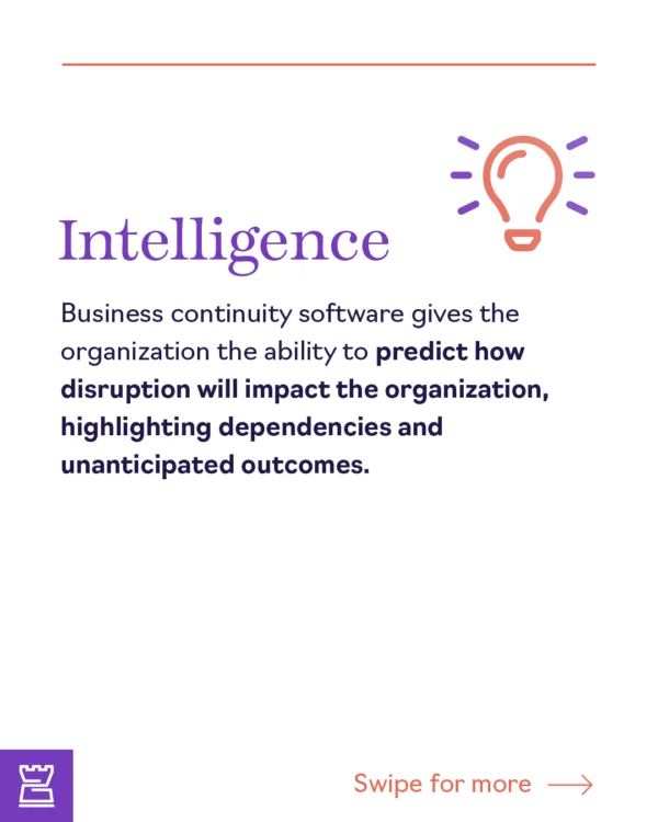 Castellan business continuity software Instagram microblog, fourth panel