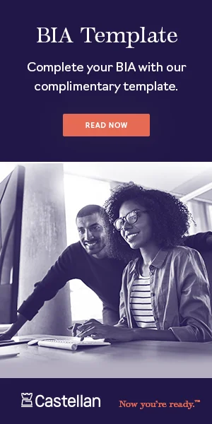 Castellan business impact analysis template vertical advertisement